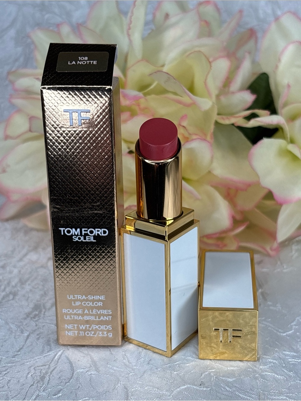 Tom Ford Ultra Shine Lip Color Lipstick - 108 La Notte - FullSize NIB